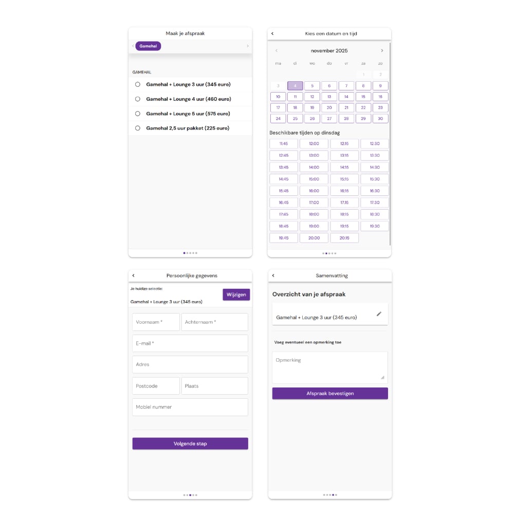 GAMEOUNGE LEUSDEN AGENDA BOEKING